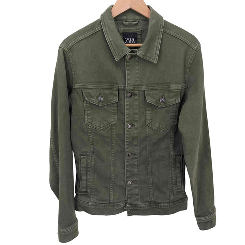 ザラ ZARA デニムトラッカージャケット メンズ JPN:M